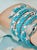 SNAKE COLLECTION , Turquoise & White SNAKE BRACELET , Diamonds, 18K & Sterling For Sale - Image 17 of 18