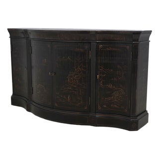 Ethan Allen Chinoiserie Decorated Credenza Console For Sale