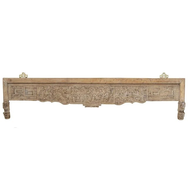 Door Lintel with Relief Carvings, 1890s For Sale - Image 9 of 9