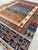 Blue Rust Hand Knotted Qashqai Design Tribal Wool Rug, 04'11 X 06'09 For Sale - Image 4 of 11