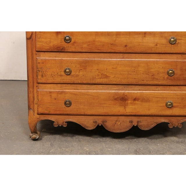 Late 18th Century Late 18th Century French Carved Walnut Commode For Sale - Image 5 of 12