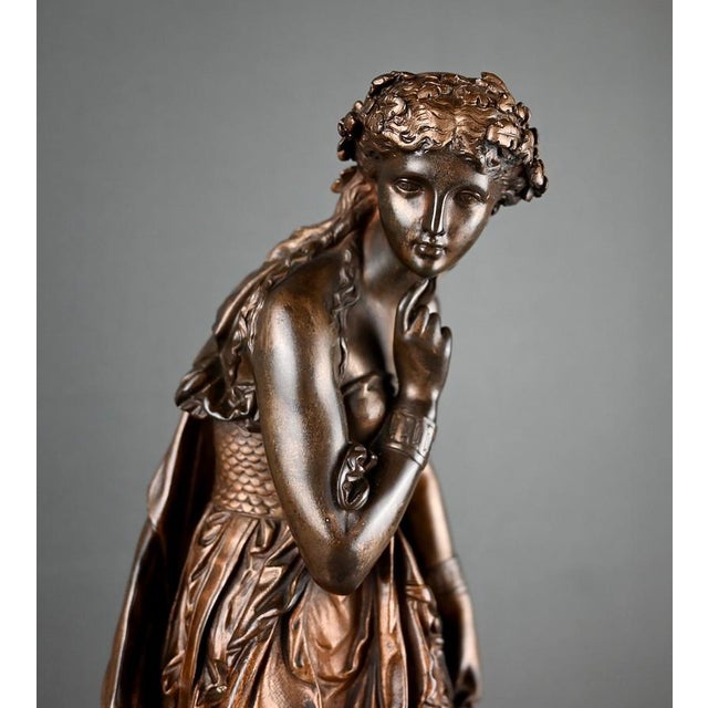 19th Century Dumaige, Allegory Part 2, 1800s, Bronze For Sale - Image 5 of 18