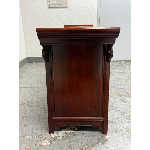 Vintage Rosewood Chinoiserie Credenza For Sale In San Francisco - Image 6 of 12