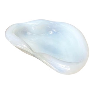 Vintage Opalescent Glass Bowl For Sale