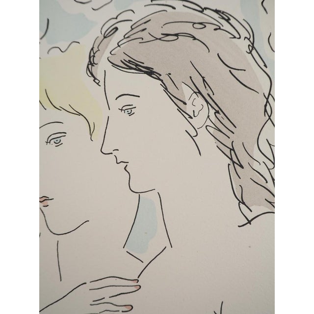 Léonard Tsuguharu Foujita, The Lovers, Original Engraving For Sale - Image 6 of 8