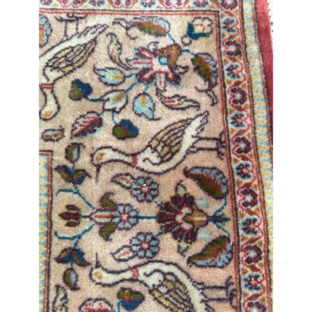 Wonderful vintage kashan rug with the signature of the renowned « Mohammad Dabir Ol Sanayee » with a design showing the...