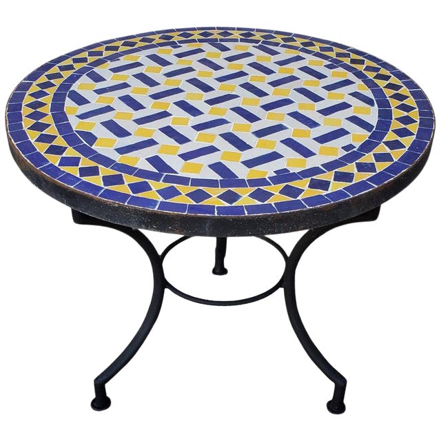 Moroccan Mosaic Side Table Chairish