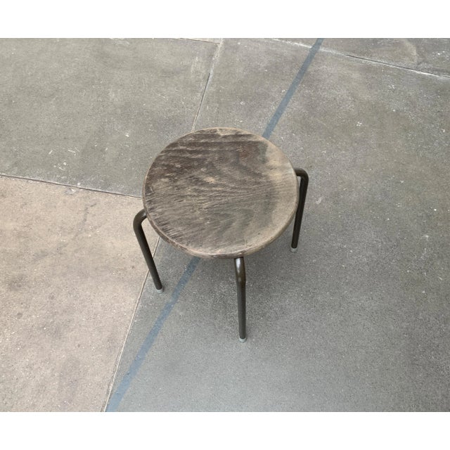 Vintage Industrial Workshop or Office Stool For Sale - Image 4 of 18