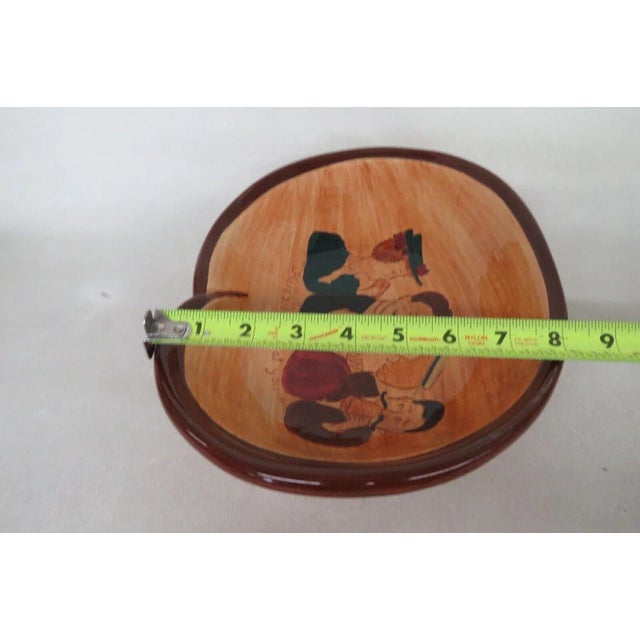 Pennsbury Pottery Pretzel Bowl Gay Nineties Here's Looking at You Kid For Sale In Miami - Image 6 of 13