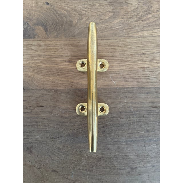 Nautical Vintage, Brass Nautical Hook For Sale - Image 3 of 12