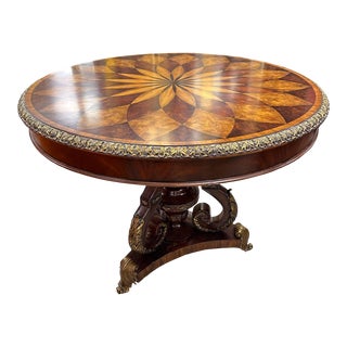 Maitland-Smith Spiro Center Pedestal Table For Sale