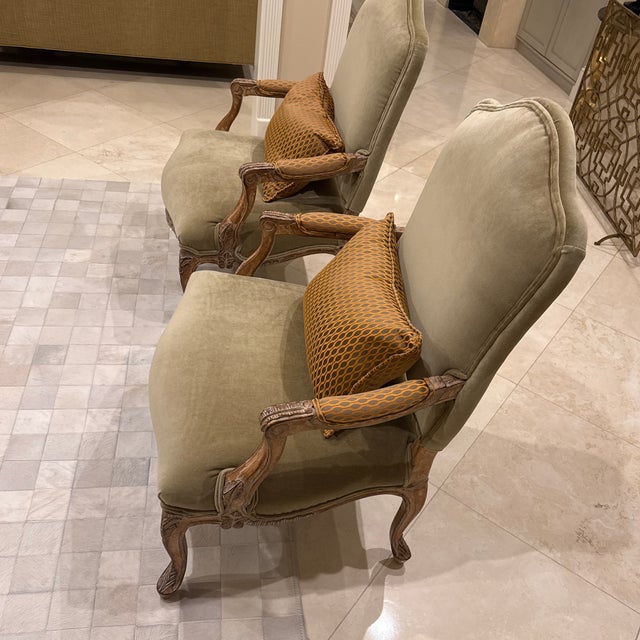 1990s Kreiss Monarch Lounge Chairs For Sale - Image 9 of 12