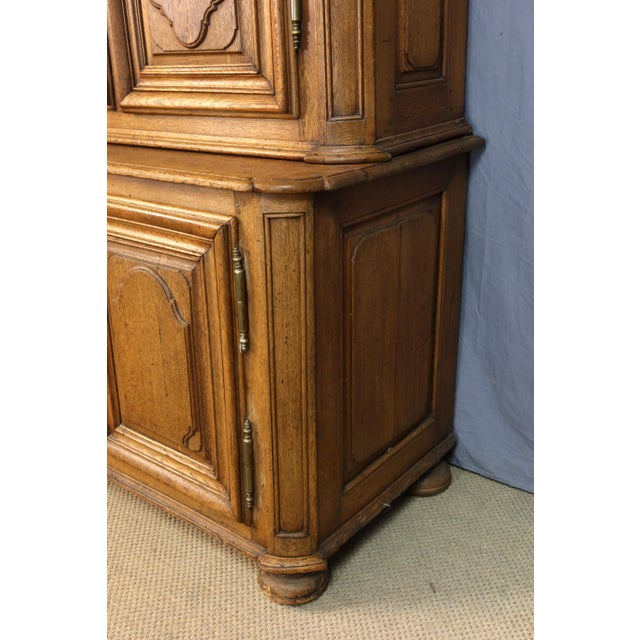Brown 18th Century Oak 2-Body Buffet For Sale - Image 8 of 13