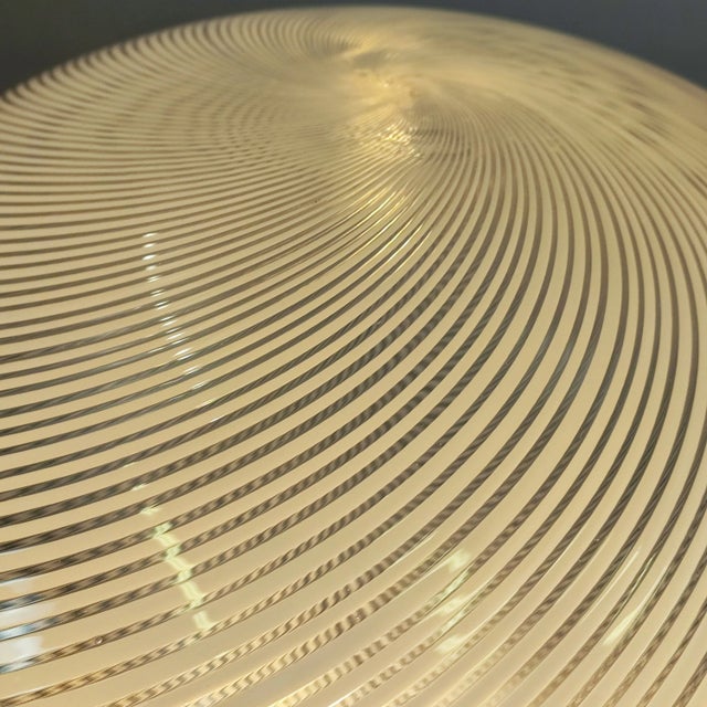 Gold Large Table Lamp attributed to Venini, 1970s For Sale - Image 8 of 9