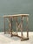 Late 20th Century Vintage Patinated Metal and Stone Console Table For Sale - Image 5 of 12
