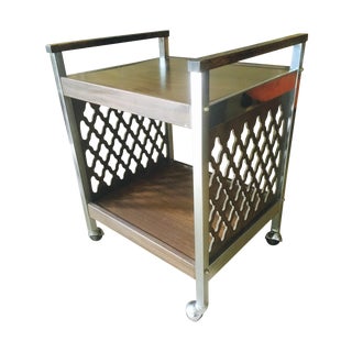 Vintage 2-Tier Bar Cart For Sale
