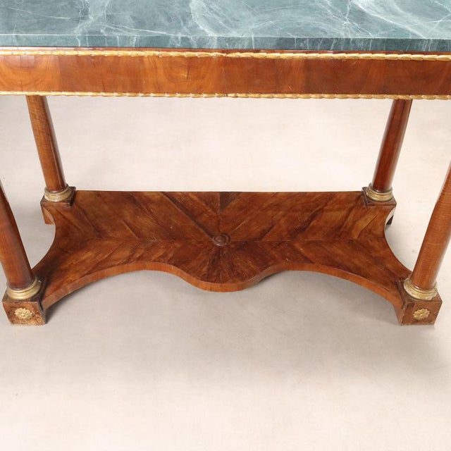 Brown Empire Console Table in Cherry For Sale - Image 8 of 14