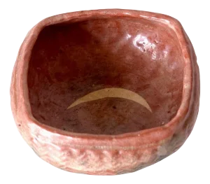 Japanese Ceramic Bowl with Crescent Mark by Kodai-ji Kiln Meiji Period Ex-Musuem