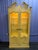 Vintage French Provincial Style Tall Glass Display Curio Cabinet For Sale - Image 4 of 7