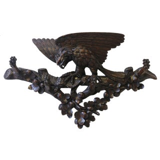 19th Century Swiss Black Forest Coat Rack For Sale