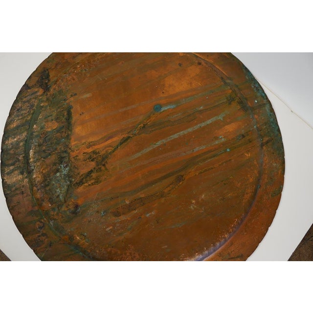 Late 20th Century Copper Tray Charger Plate Pegasus Etching For Sale - Image 5 of 7