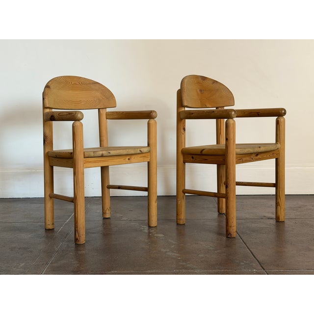 Vintage 1970s Rainer Daumiller Solid Pine Accent Chairs For Sale - Image 15 of 18