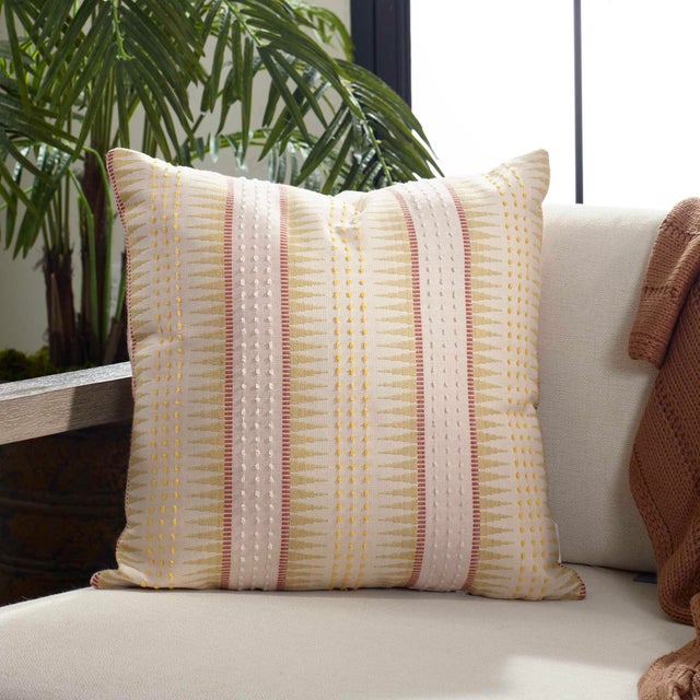 In Collaboration With Block Shop Textiles, Shades Of Yellow And Coral Draw From The Classic Design Of Vintage Backgammon...