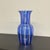 Mid-Century Modern Mid-Century Blue and Milk Murano Glass Vase with Canes or Filigree from Venini, 1950s For Sale - Image 3 of 11