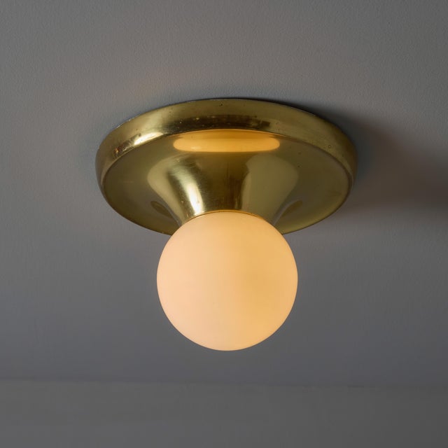 Petite Brass 1960s Castiglioni and Giacomo 'Light Ball' Wall / Ceiling Lamp For Sale - Image 9 of 12