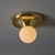 Petite Brass 1960s Castiglioni and Giacomo 'Light Ball' Wall / Ceiling Lamp For Sale - Image 9 of 12