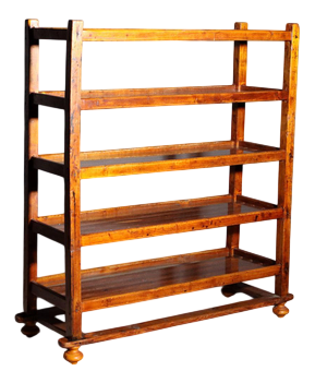 Bookshelf in Cherry-Stained Poplar and Fir