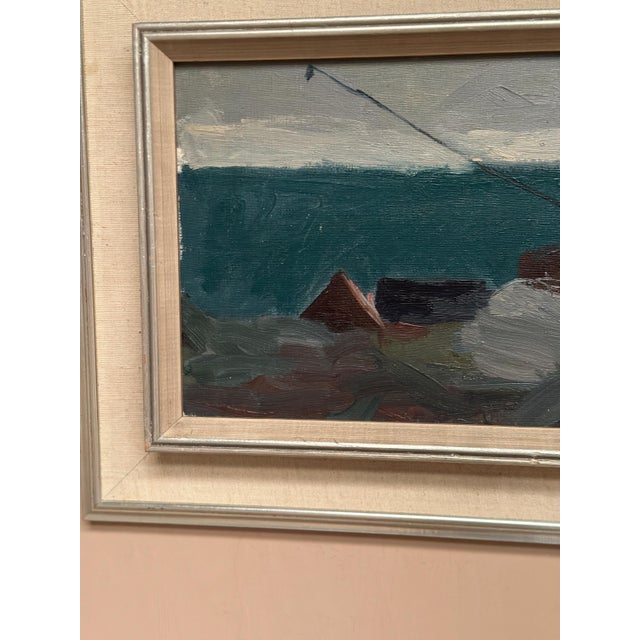 Kai Christensen, Coastal Landscape, 1950s, Oil Painting on Canvas, Framed For Sale - Image 12 of 18