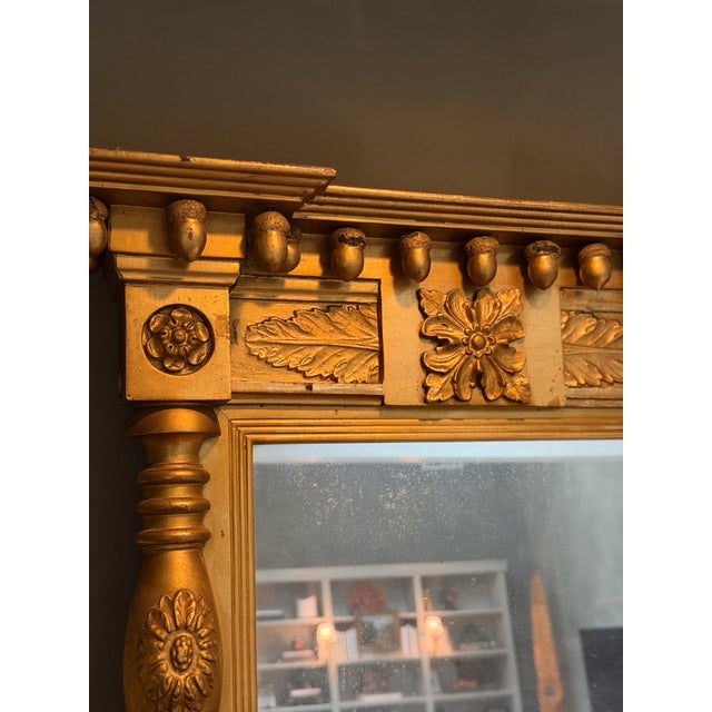 19th Century Antique Giltwood Mirror For Sale - Image 4 of 6