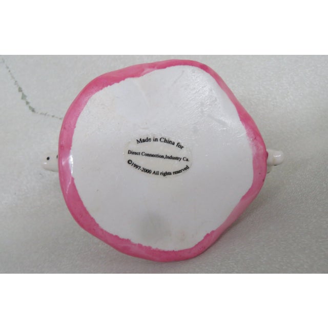 Hinged Teapot Hat and Butterfly Themed Vanity Trinket Box With Lid For Sale - Image 10 of 12