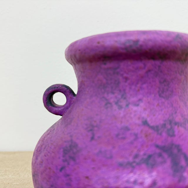 Purple Ceramic Vase from Zenith Gouda, Holland, 1970s For Sale - Image 6 of 18