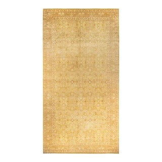 Mogul, One-of-a-Kind Hand-Knotted Area Rug in Green, 9' 1" x 17' 10" For Sale