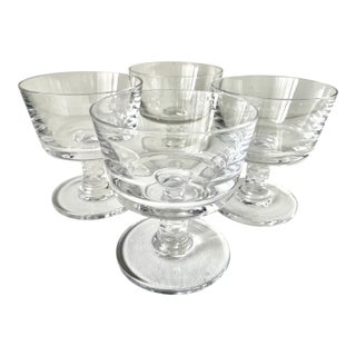 Dansk Crystal Compotes-Jens Quistgaard-Set 4-Made France For Sale