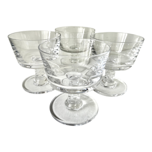 Vintage Dansk Crystal-Jens Quistgaard-Set 4- France