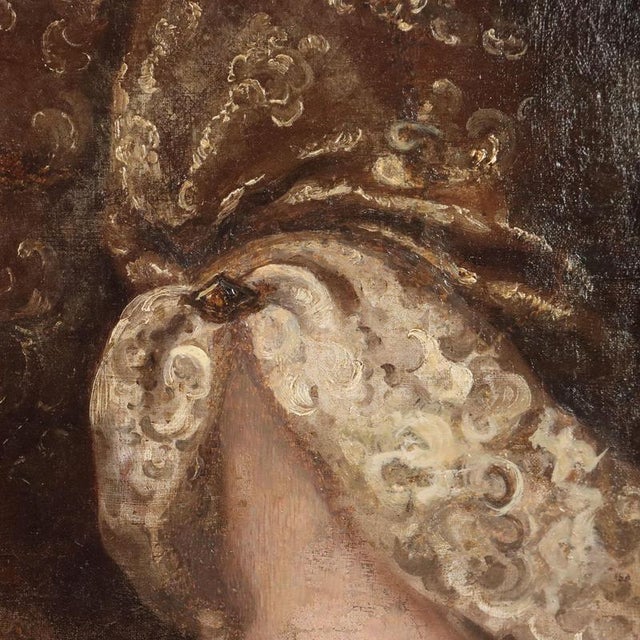 Female Portrait, Oil on Canvas, Framed For Sale - Image 5 of 11