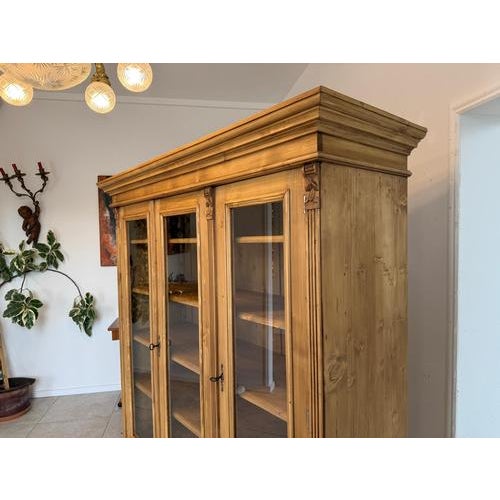Rustic Display Cabinet in Natural Wood For Sale - Image 15 of 18