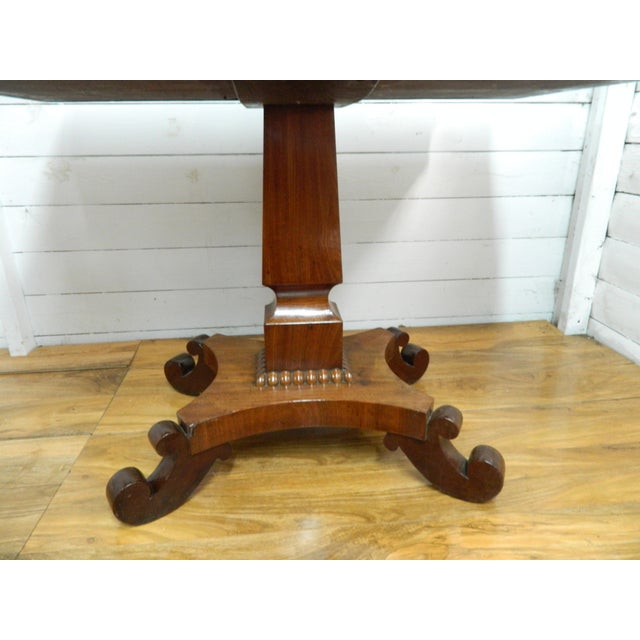 Antique Rosewood Games Table with Fold Over Lid For Sale - Image 5 of 15