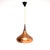 A stylish and iconic original vintage Danish copper and wood Orient pendant lamp by Jo Hammerborg. This was made by Fog...