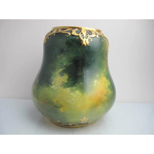 Royal Bonn Germany Porcelain Figural Female Portrait Vase Signed Asph For Sale - Image 4 of 7