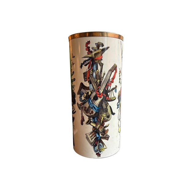 Multiprint Umbrella Stand by Piero Fornasetti, 1960, in Very Good conditions. Designed 1960 to 1969 This piece has an...