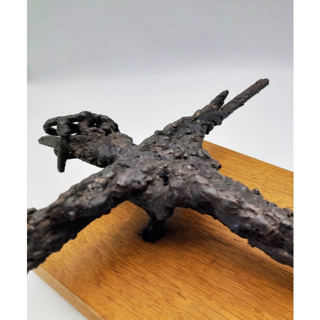 Brutalist Sculpture Crucifix by René Mignion, France, 1967 For Sale - Image 4 of 18