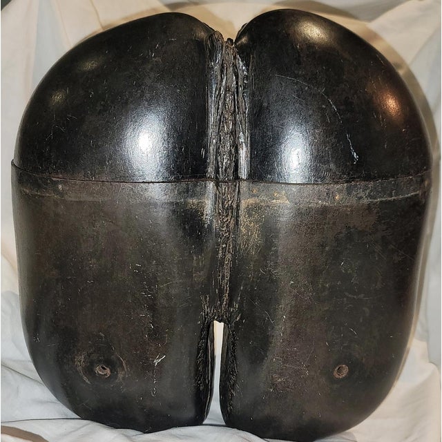 Wood Coco De Mer Lodocia Nut, 19c Carved For Sale - Image 7 of 13