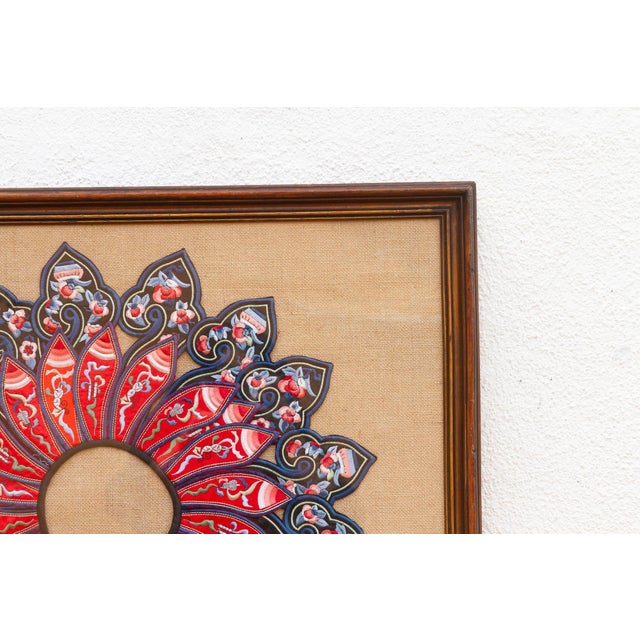 Textile Framed Chinese Embroidered Ceremonial Collar For Sale - Image 7 of 10