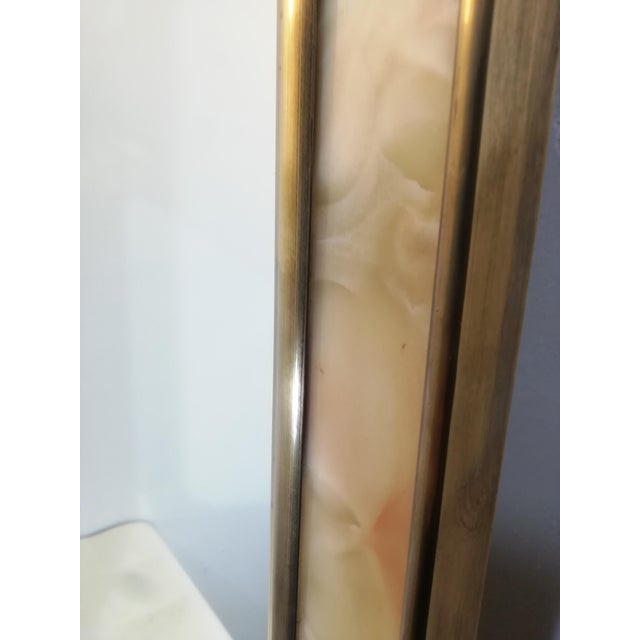 1960s Vintage Mirror with Brass and Marble Frame, Italy, 1960s For Sale - Image 5 of 13