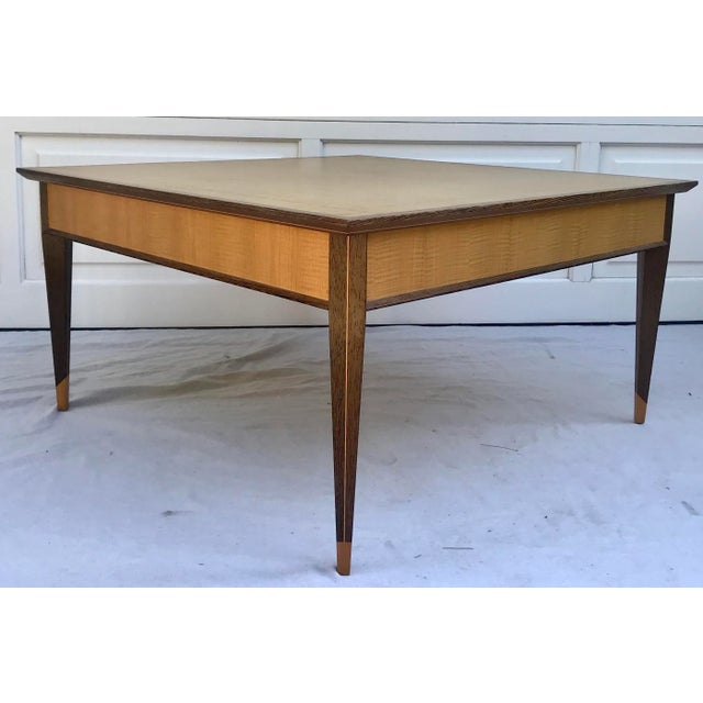 Wood l'Atelier Exotic Wood Inlay Coffee Table Signed by Rob Anderson, 1993 For Sale - Image 7 of 13