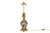 Baluster-shaped lamp in Samson porcelain and gilt bronze. Shaft in porcelain adorned with two large cartouches in which...